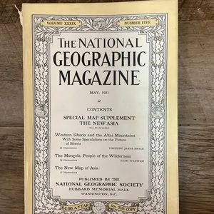 National Geographic Magazine May 1921